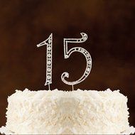 Number 2 Rhinestone Crystal Cake Topper Silver, Numbers, Letters for Wedding, Birthday, Anniversary, Party. Shine... N58