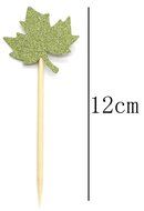 PuTwo 20 Counts Wedding Cake Decorating Frozen Cupcake Toppers Toothpicks, Sliver/Blue/Snow N34