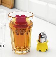 Tea infuser,Tea Filers, assorted colors pink, yellow - 2 Pack N2