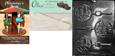 Cybrtrayd W066 Bridal Shower Pops Chocolate Candy Mold with Exclusive Cybrtrayd Copyrighted Chocolate Molding... N4