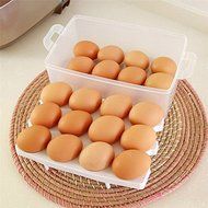24 Grid Bilayer Egg Storage Box Food Container Keep Eggs Fresh Organizer Kitchen Supplies Outdoor Portable Container...