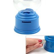 Chunshop Cute Mini Blue Bubble Gum Ball Candy Dispenser Machine Coin Box Kid Toy Moneybox N6