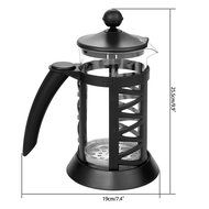 Homdox French Press Glass and PP Plastic Coffee Maker, 8 Coffee Cups (1 Liter), 34oz N9