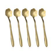 Coffee Scoops, Stainless Steel Tableware Creative Sunflower Flower Pattern Coffee Spoons Stirring Spoon Sugar... N14