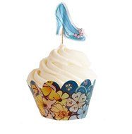 24 Cinderella Inspired Butterflies and Ballgowns Cupcake Picks and Cupcake Wrappers N6