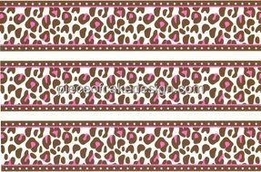 Pink Cheetah Print Cake Border ~ Edible Icing Image Cake Topper