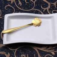 Coffee Scoops, Stainless Steel Tableware Creative Sunflower Flower Pattern Coffee Spoons Stirring Spoon Sugar... N17