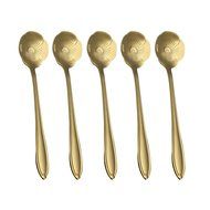 Coffee Scoops, Stainless Steel Tableware Creative Sunflower Flower Pattern Coffee Spoons Stirring Spoon Sugar... N18