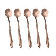 Coffee Scoops, Stainless Steel Tableware Creative Sunflower Flower Pattern Coffee Spoons Stirring Spoon Sugar... N19