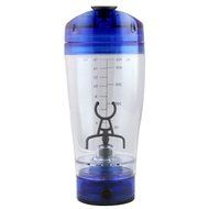 TOPCHANCES NEW Portable Protein Shaker Multi-purpose Mixer Tornado Mixer 450ml Stirring Cup Blue N3