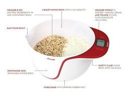 Escali MB115KG Taso Mixing Bowl and Digital Scale 11Lb/5Kg, Kiwi Green N6