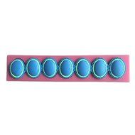 LYNCH 3D Pearl Necklace Silicone Lace Mold Fondant Cake Decorating Tools,Pink N7