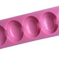 LYNCH 3D Pearl Necklace Silicone Lace Mold Fondant Cake Decorating Tools,Pink N8