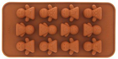 Le Juvo Chocolate Silicone Molds - Happy Faces, Figures, Fuits, Kids Toys, 4 Piece N4