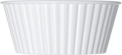 Carlisle 084502 SAN Fluted Ramekin, 4.5-o.z Capacity, 1.50 x 3.50", White (Case of 48) N5