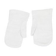 Kitchen Cooking Cookies Baking Hot Resistance Mitten Gloves Pair White
