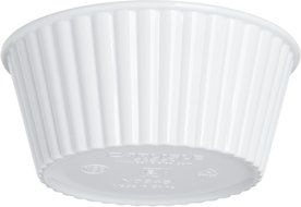 Carlisle 084502 SAN Fluted Ramekin, 4.5-o.z Capacity, 1.50 x 3.50", White (Case of 48) N6