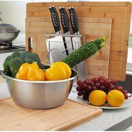 JIAEN SUS 304 Stainless Steel Mixing Bowls Deepen and Thicken-330g Food Grade Soup Basin Mixing Egg Dough Beating... N6
