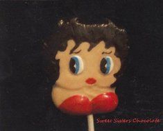 Chubby Gal Betty Chocolate Candy Lollipop Mold N2