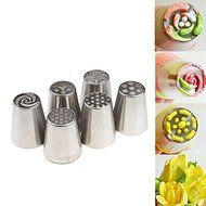 Cake Decorating Piping Tips 15 Pcs Stainless Steel Russian Tulip Icing Piping Kit Nozzles Cake Decoration Tips... N15
