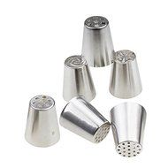 Cake Decorating Piping Tips 15 Pcs Stainless Steel Russian Tulip Icing Piping Kit Nozzles Cake Decoration Tips... N16