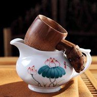 Tea Filter, YIFAN Bamboo Tea Strainer for Teahouse Kitchen Cafe N6