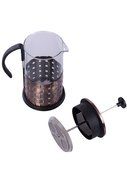 Gourmet 1 Liter Matte Copper French Press Coffee Brewer with Woven Design N4