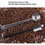 Chinu Manual Coffee Grinder with Ceramic Conical Burr Mill &ndash; 4 Piece Set, Includes Stainless Coffee Bean Scoop... N6