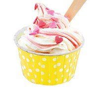 Mikey Store, New 50pcs High Temperature Resistant Baking Cakes Dot Bead Cups (Colorful) N9