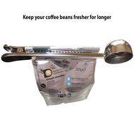 Chinu Manual Coffee Grinder with Ceramic Conical Burr Mill &ndash; 4 Piece Set, Includes Stainless Coffee Bean Scoop... N7