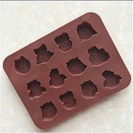 Y&amp;XL&amp;H 12 Holes Silicone Owl Cake Decor Mould Candy Cookies Chocolate Mold Reusable Ice Sugar Mold N3