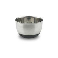 Stainless Steel Collection 3 Qt. Heavy-Weight Mixing Bowl with Silicone Base