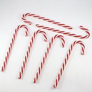 6pcs/lot 15cm Acrylic Crutch Diy Christmas Decoration (green)