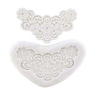 Lace Flowers in Heart Mold by CK