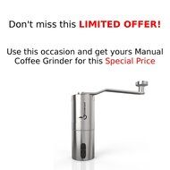 Hand Coffee Grinder with Adjustable Conical Ceramic Burrs | Premium Manual Mill Suitable for Coffee Beans, Herb... N9