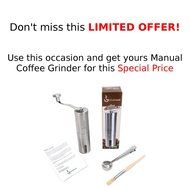 Hand Coffee Grinder with Adjustable Conical Ceramic Burrs | Premium Manual Mill Suitable for Coffee Beans, Herb... N11