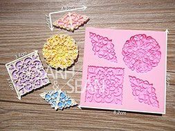 Anyana 3D Flourish Silicone Fondant Mold Cake Decorating Pastry Gum Pastry Tool Kitchen Tool Sugar Paste Baking... N2