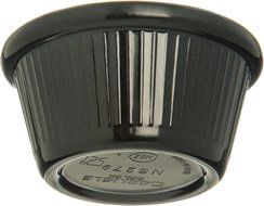 Carlisle S27903 Melamine Fluted Ramekin, 2 oz Capacity, 1.43" Height, Black (Case of 48) N5