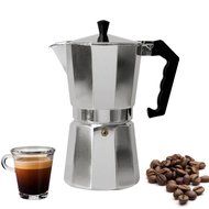 240ml Kitchen Aluminum Stovetop Moka Pot Italian Espresso Maker Percolator, Dark Green N12
