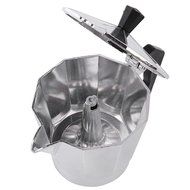 240ml Kitchen Aluminum Stovetop Moka Pot Italian Espresso Maker Percolator, Dark Green N13
