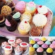Cake Decorating, MCIRCO 6-piece Piping Tips Stainless Steel Icing Tips Small Size Cupcake Decorating Kit Frosting... N3