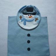 2PCS Toilet Seat Cover,Morecome Fancy Snowman and Rug Bathroom Set Christmas Decor N4