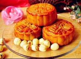 Benran Traditional Mid-autumn Festival DIY Decoration Hand Press Moon Cake Cutter Mold Set (Circular Flower Stamp... N13