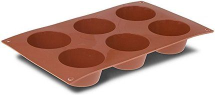 Pavoni Orange Nonstick - 6 Muffins