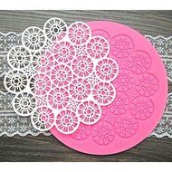 Sher Round Flower Lace Shaped Fondant Cake Chocolate Silicone Mold/Decoration Tools N3