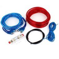 Water &amp; Wood Car Auto Audio RCA Battery Gauge Power Cable Amplifier Amp Wiring Kit 9 in 1