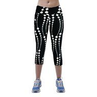 PHOTNO High Waist Fitness Yoga Sport Pants Printed Stretch Cropped Leggings N17