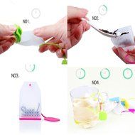 ME.FAN&trade; Silicone Reusable Tea Bag Candy Silicone Tea Infuser Strainer Set - Genuine Premium Loose Leaf Infuser... N5