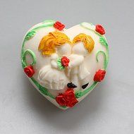 Sher Valentine's Day Love Kiss Chocolate Silicone Molds,Cake Molds,Soap Molds,Decoration Tools Bakeware