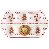 Boston Warehouse Sugar and Spice Six Cup Muffin Baking Pan, 15-Inch by 8-3/4-Inch by 1-1/2-Inch